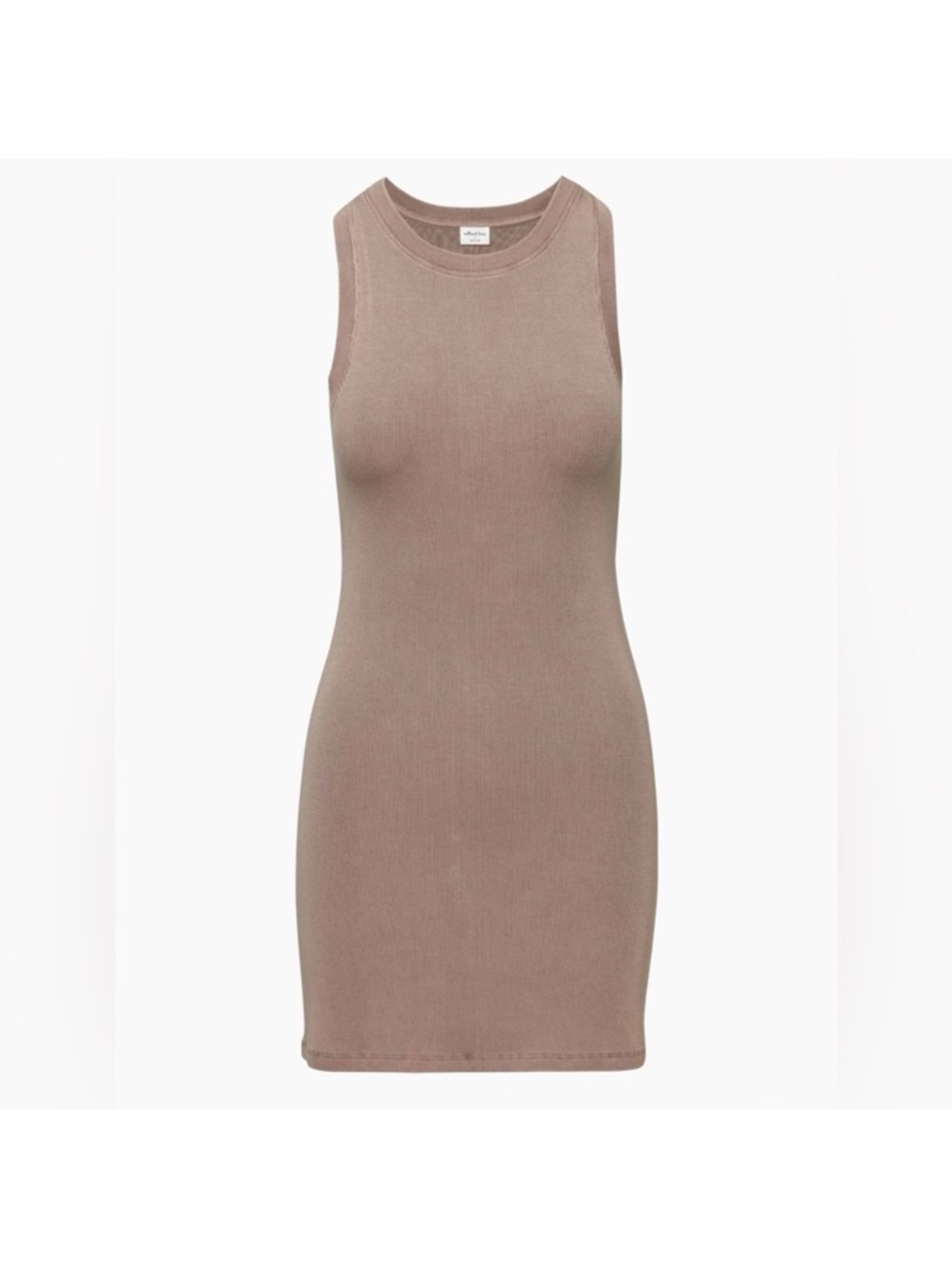 Wilfred Free “Dunes” Ribbed Dress in Taupe